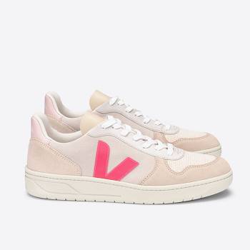 Veja V-10 Suede Bezove / Ruzove - Damske Tenisky